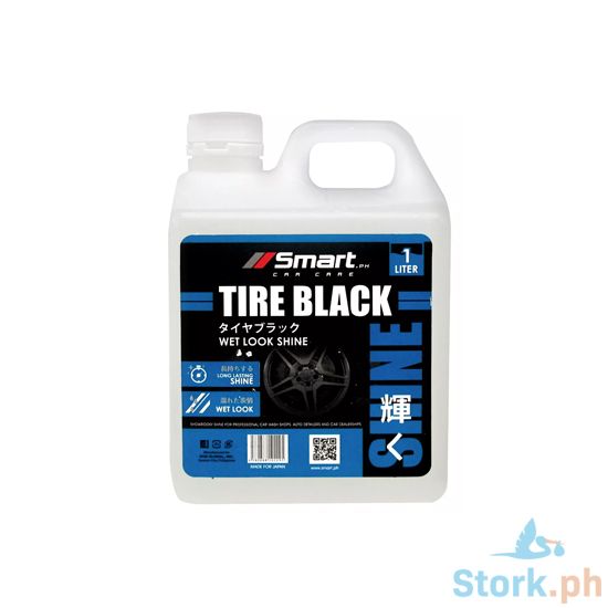 Picture of Smart Car Care Tire Black 1 Liter Wet Look Shine Used for Long Lasting Tire Shine & Look Wet