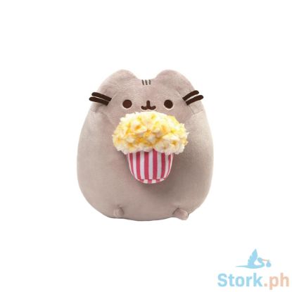 Picture of GUND Pusheen Snackables Popcorn Cat Plush Stuffed Animal, Gray, 9.5"