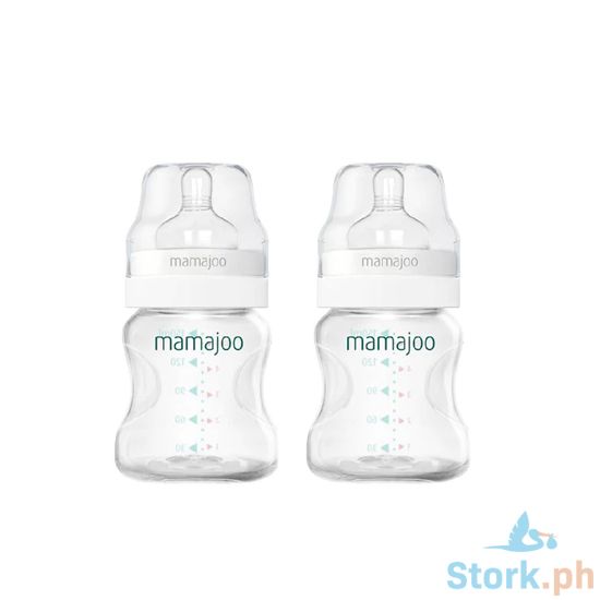 Picture of Mamajoo Silver PP Feeding Bottles 150ml Twin Pack