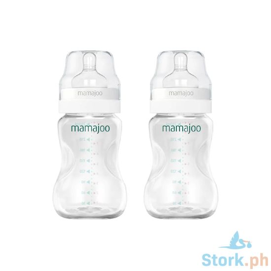 Picture of Mamajoo Silver PP Feeding Bottles 250ml Twin Pack 
