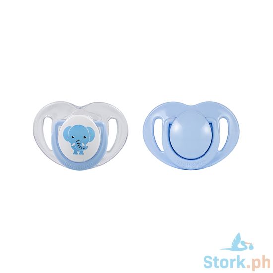 Picture of Mamajoo Silicone Orthodontic Soother ElephantBlue 6+ months 2pcs