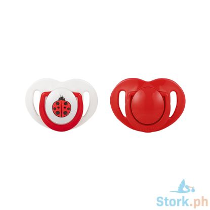 Picture of Mamajoo Silicone Orthodontic Soother LadybirdRed 0+ months 2pcs