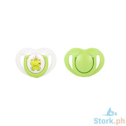 Picture of Mamajoo Silicone Orthodontic Soother Prince FrogGreen 0+ months 2pcs