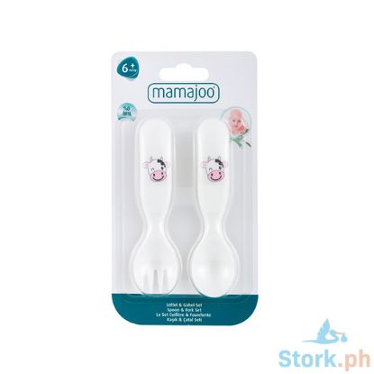 Picture of Mamajoo Baby Design Spoon & Fork Set (Cow)