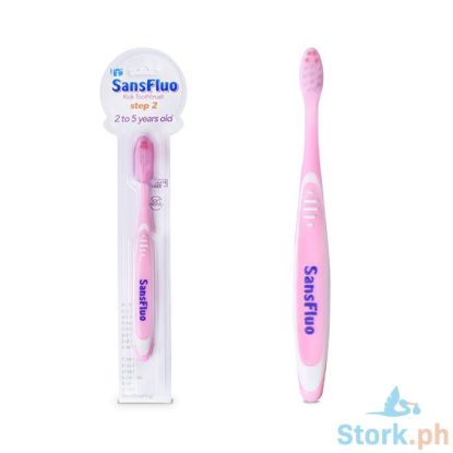 Picture of SansFluo Kids Toothbrush for 2 to 5 years old (Pink)