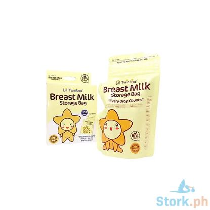 Picture of Li'l Twinkies Breast Milk Storage Bags 20's