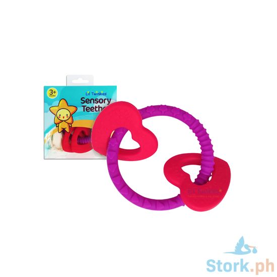 Picture of Li'l Twinkies Sensory Teether Ring, Luscious Hearts