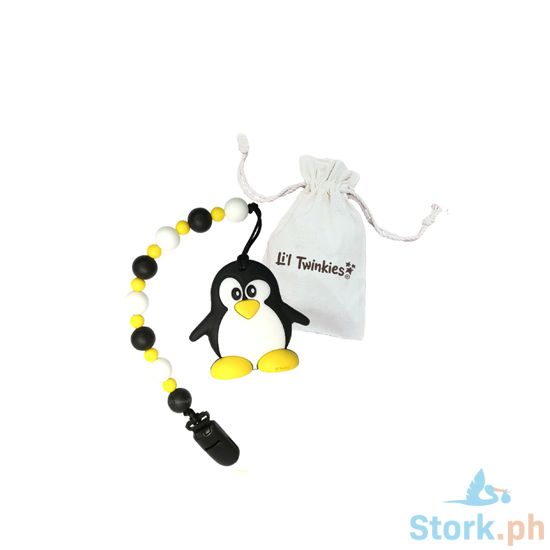 Picture of Li'l Twinkies Teether with Clip-on, Happy Penguin