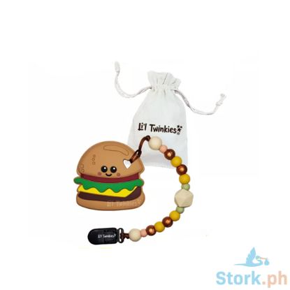 Picture of Li'l Twinkies Teether withClip-on, Yum Yum Burger