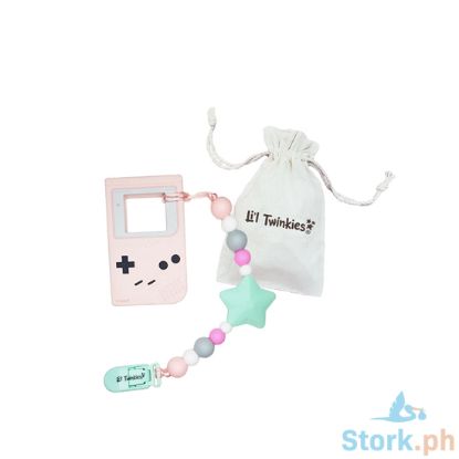 Picture of Li'l Twinkies Teether with Clip-on, Pink Gameboy
