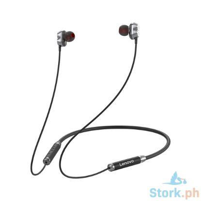 Picture of Lenovo HE08 Dual Dynamic Neckband Bluetooth Headset - Black