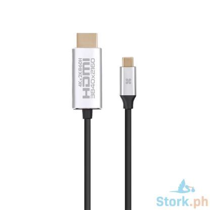 Picture of Promate HDLink-60H USB-C to HDMI Audio Video Cable with UltraHD Support Grey