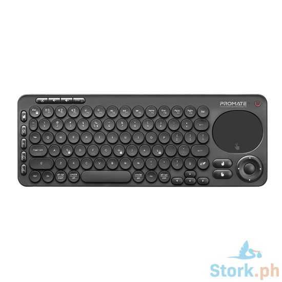 Picture of Promate Keypad-1 Dual Mode Portable Wireless Multimedia Keyboard with Touchpad Black