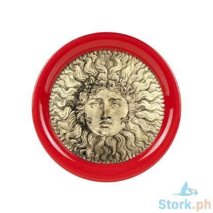 Picture of Fornasetti Tray Re Sole - Gold/Red
