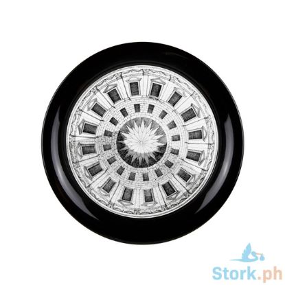 Picture of Fornasetti Tray Cortile - Black/White on Black