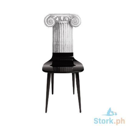 Picture of Fornasetti Chair Capitello Jonico - White/Black