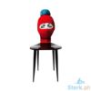 Picture of Fornasetti Chair Lux Gstaad - Red/Ponpon Light Blue