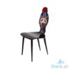 Picture of Fornasetti Chair Lux Gstaad - Red/Ponpon Light Blue