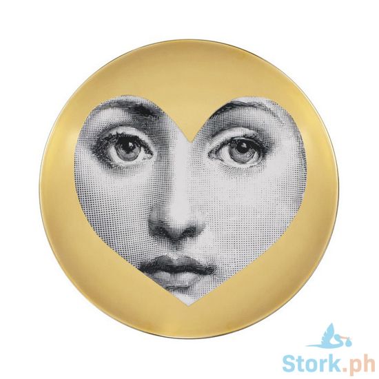 Picture of Fornasetti Wall plate Tema e Variazioni n.41 - Black/White/Gold