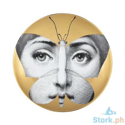 Picture of Fornasetti Wall plate Tema e Variazioni n.96 - Black/White/Gold