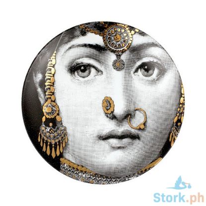 Picture of Fornasetti Wall plate Tema e Variazioni n.228 - Black/White/Gold