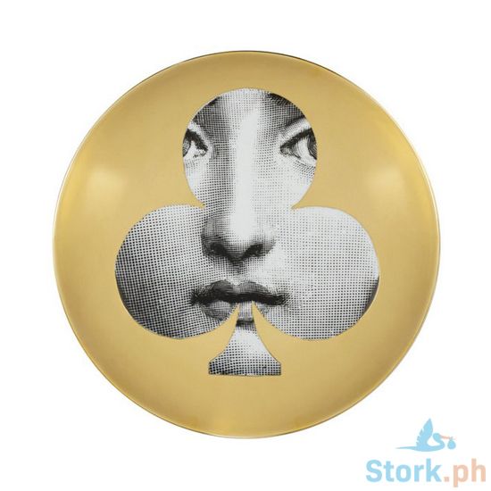 Picture of Fornasetti Wall plate Tema e Variazioni n.69 - White/Black/Gold