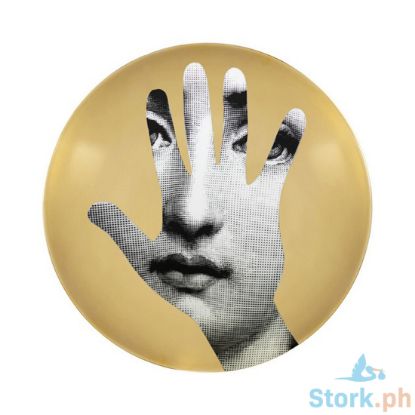 Picture of Fornasetti Wall plate Tema e Variazioni n.15 - White/Black/Gold