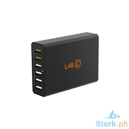 Picture of LAB.C X6 6-Port USB Wall Charger QC 3.0, 60W, 3.6-6V, 3A