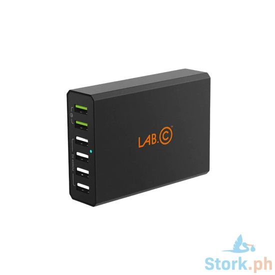 Picture of LAB.C X6 6-Port USB Wall Charger QC 3.0, 60W, 3.6-6V, 3A