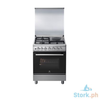 Picture of Electrolux EKM6312X Cooking Range with Mixed Hob and 80L Electric Oven 60cm