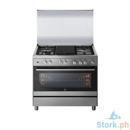 Picture of Electrolux EKG9502X Cooking Range with Gas Hob and 130L Electric Oven 90cm