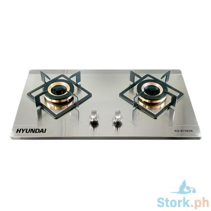 Picture of Hyundai HG-R7601K Double Burner Stainless Steel Built in Gas Stove