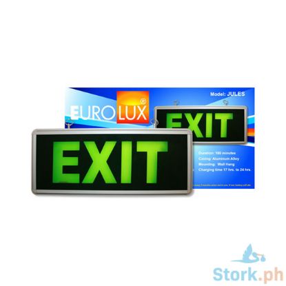 Picture of Eurolux Jules Led Emergency Exit Light 3W Green