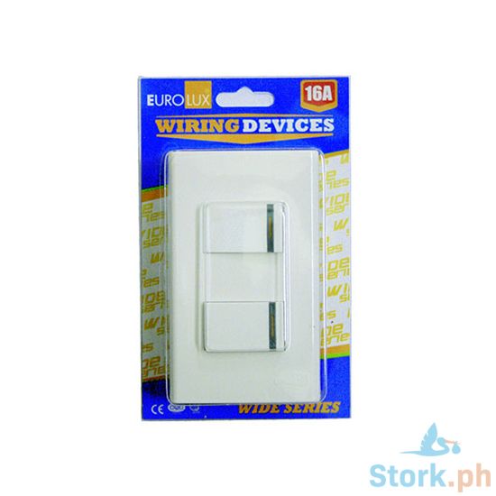 Picture of Eurolux 2 Gang Switch (Ews2Gs) 16A