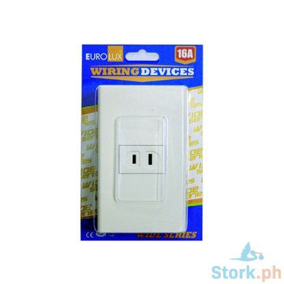 Picture of Eurolux 1 Gang Flat Pin Outlet (Ews1Gfpo) 16A