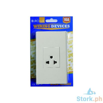 Picture of Eurolux Mid Gang Multi Purpose Outlet (Ewsmgmpo) 16A