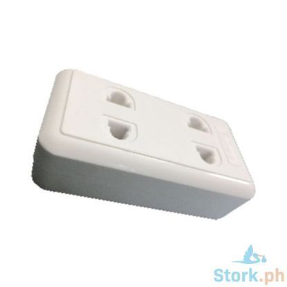 Picture of Eurolux 2 Gang Outlet Surface Mount (Co-10 2G-U) 10A