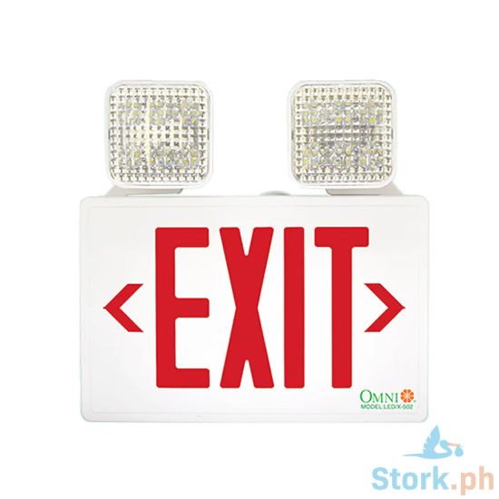 Picture of Omni LED-X-502 LED Exit Automatic Emergency Lamp Combo