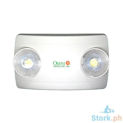 Picture of Omni AEL-190-W LED Mini Swivel Head Automatic Emergency 2X1 Watts Warm White