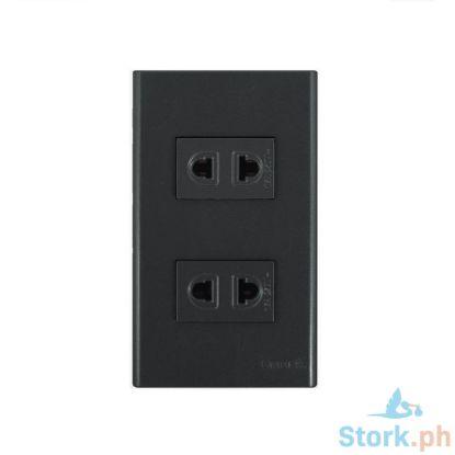 Picture of Omni GP2-WU Designer Series 2 Pcs Universal Outlet In Gray Plate