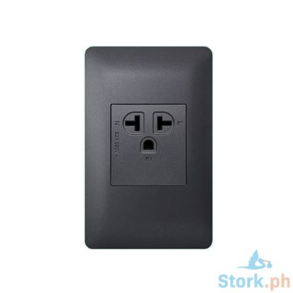 Picture of Omni DP1-WA401G Designer Series - Aircon Tandem Outlet In Graphite Plate 20A