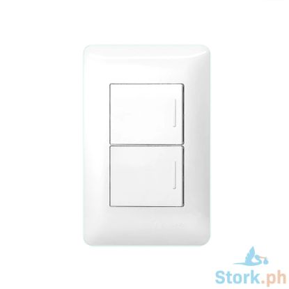 Picture of Omni DP3-S313 Designer Series - 2Pcs. 1-Way Switch (Medium Size) In Ivory Plate 16A