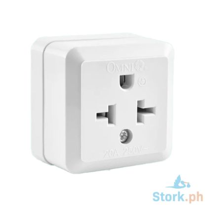 Picture of Omni WTO-001 Surface Single Tandem Outlet 20A 250V