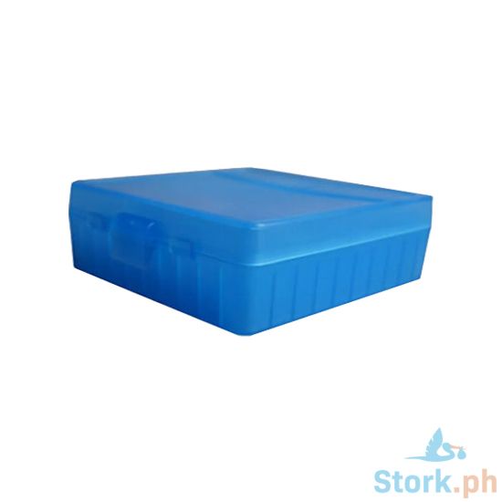 Picture of Raptor TB-906 Clear Blue Plastic Ammo Box- Blue