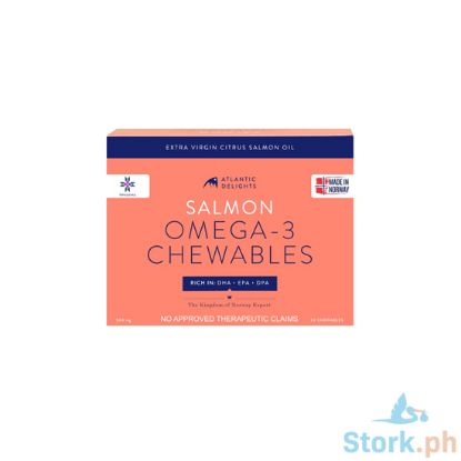 Picture of VPharma Atlantic Delights salmon omega 3 chewables (30 softgels/Box)