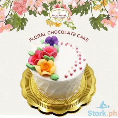 Picture of Manna 4" Floral Chocolate Cake