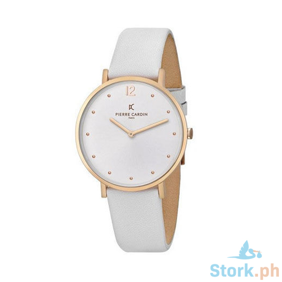Rose Gold and White Leather Watch [+₱7,890.00]