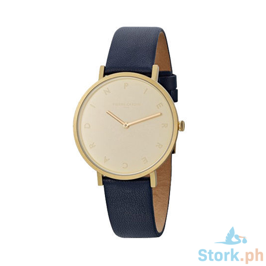 Gold and Blue Leather Watch [+₱7,890.00]