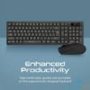 Picture of Promate Procombo 12 Sleek Profile Full Size Wireless Keyboard & Mouse