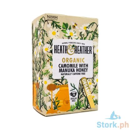 Picture of Heath & heather Organic Camomile & Manuka Tea 20 Envelopes